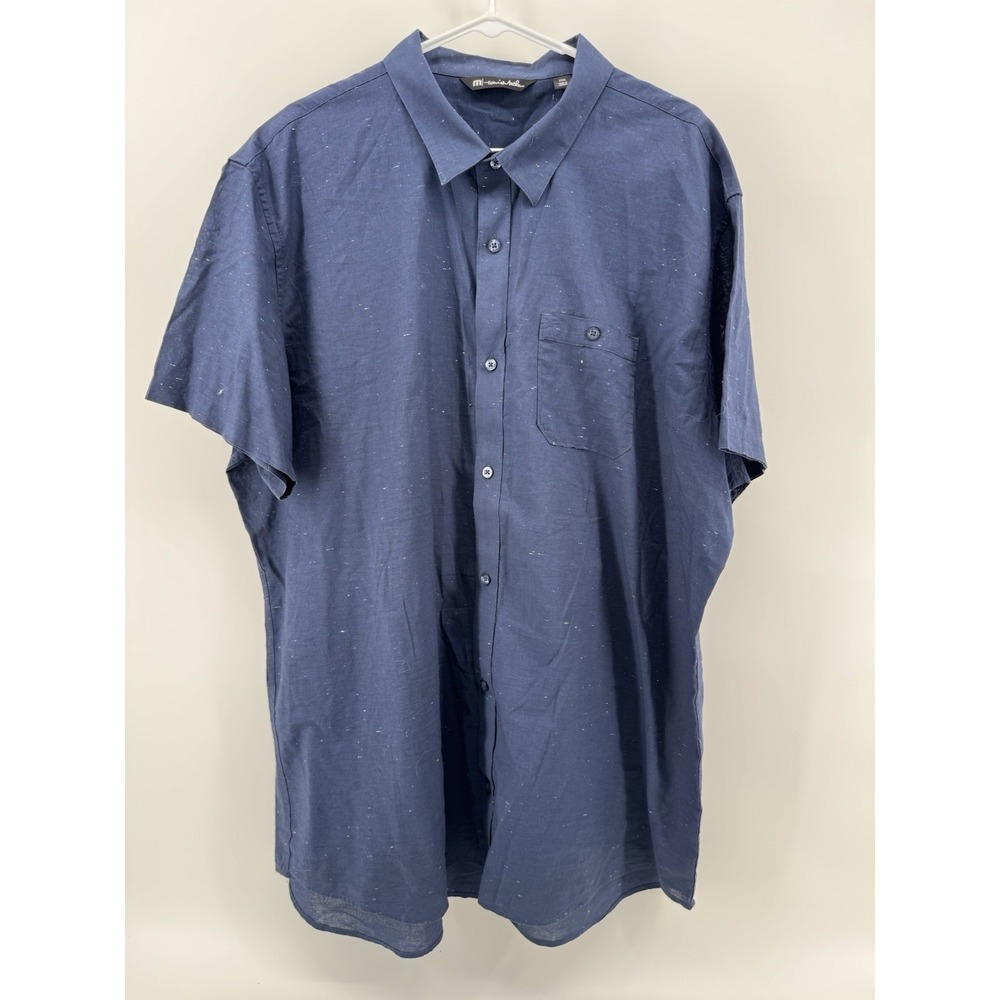 Travis Mathew S/S Button Up Splatter Graphic Button Up‎ Shirt Men's Sz XXL
